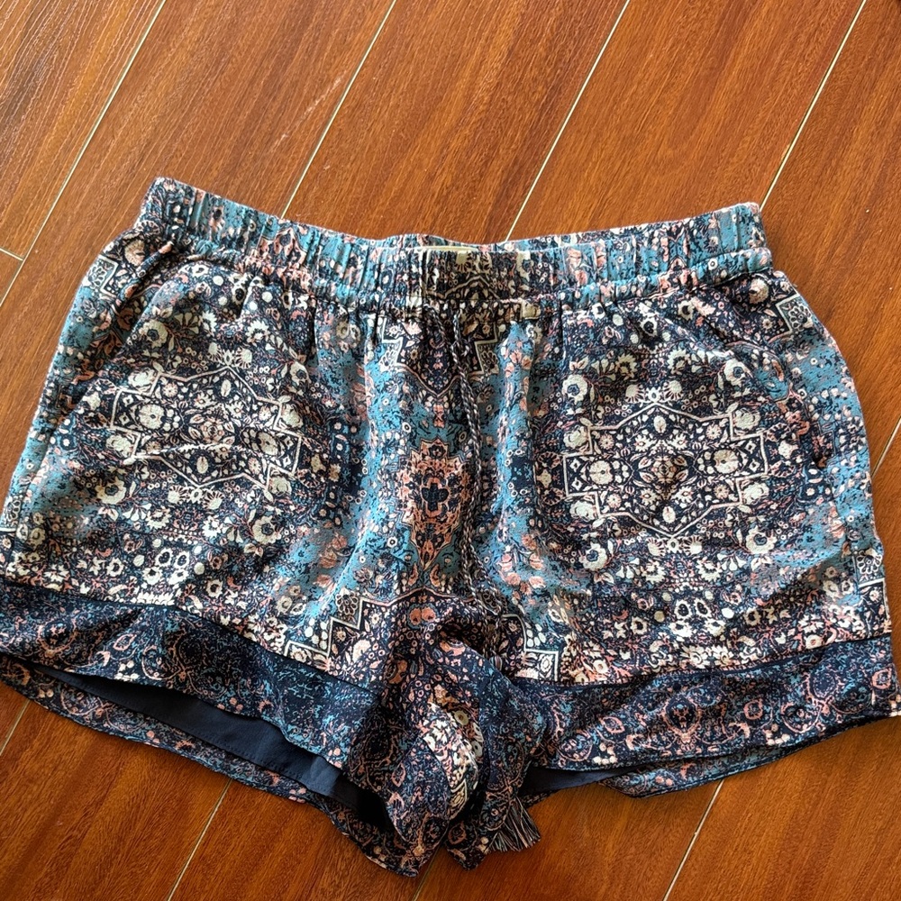 Joie Silk Patterned Shorts